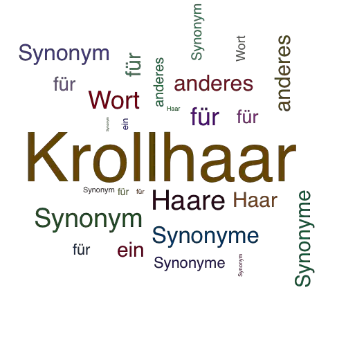 Ein anderes Wort für Krollhaar - Synonym Krollhaar