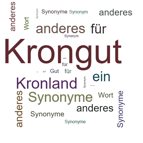 Ein anderes Wort für Krongut - Synonym Krongut