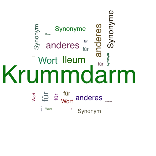 Ein anderes Wort für Krummdarm - Synonym Krummdarm
