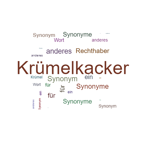Ein anderes Wort für Krümelkacker - Synonym Krümelkacker