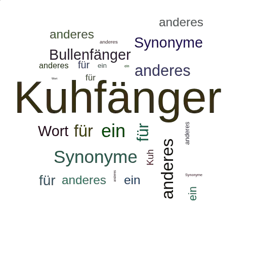 Ein anderes Wort für Kuhfänger - Synonym Kuhfänger
