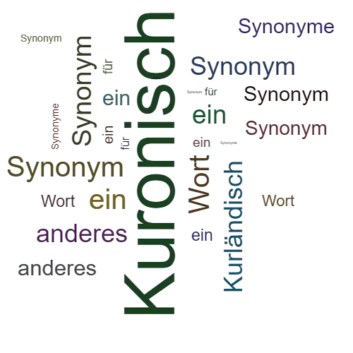 Ein anderes Wort für Kuronisch - Synonym Kuronisch