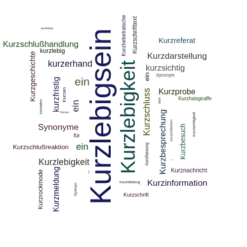 Ein anderes Wort für Kurzlebigsein - Synonym Kurzlebigsein