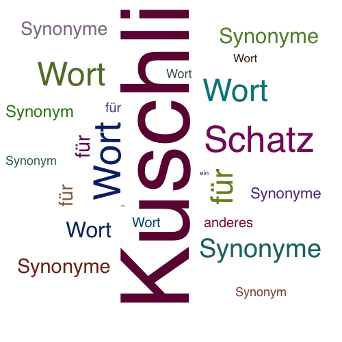 Ein anderes Wort für Kuschli - Synonym Kuschli