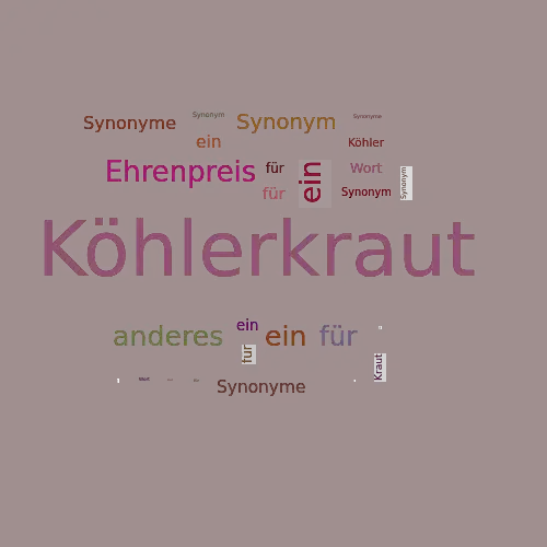 Ein anderes Wort für Köhlerkraut - Synonym Köhlerkraut