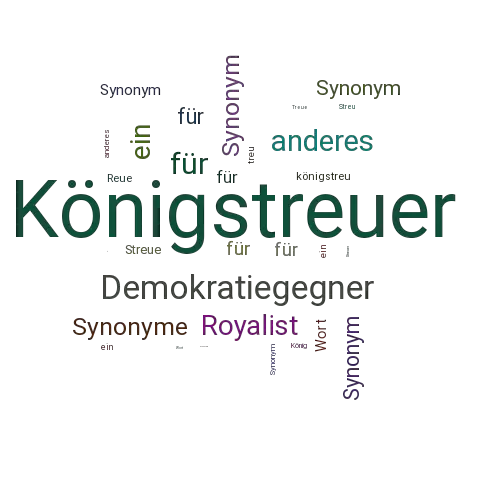Ein anderes Wort für Königstreuer - Synonym Königstreuer