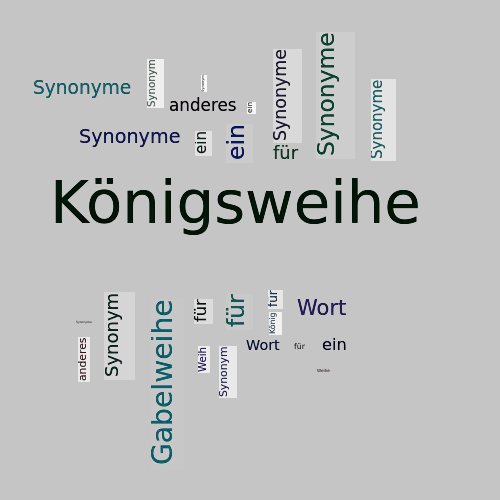 Ein anderes Wort für Königsweihe - Synonym Königsweihe