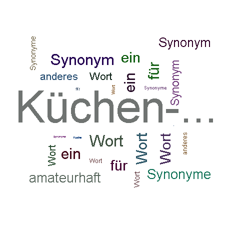 Ein anderes Wort für Küchen-... - Synonym Küchen-...
