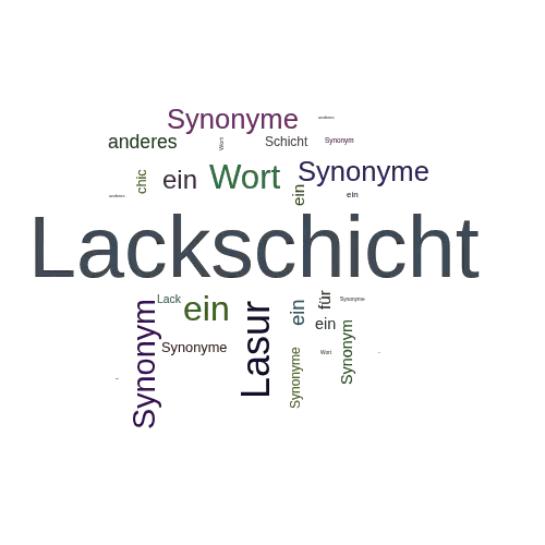 Ein anderes Wort für Lackschicht - Synonym Lackschicht
