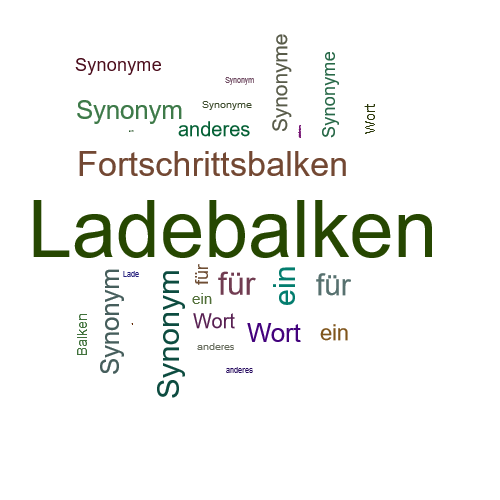 Ein anderes Wort für Ladebalken - Synonym Ladebalken