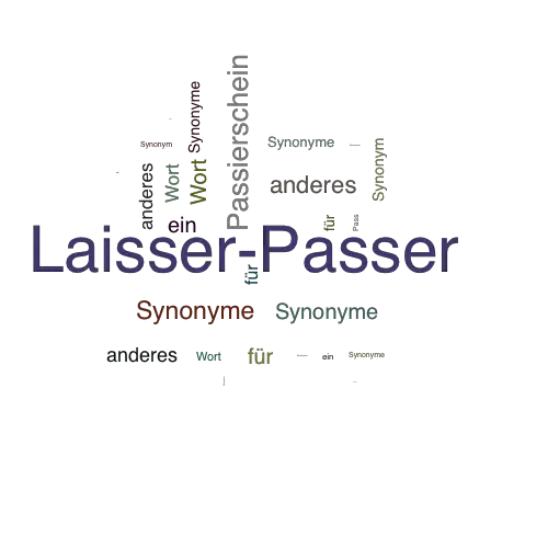 Ein anderes Wort für Laisser-Passer - Synonym Laisser-Passer
