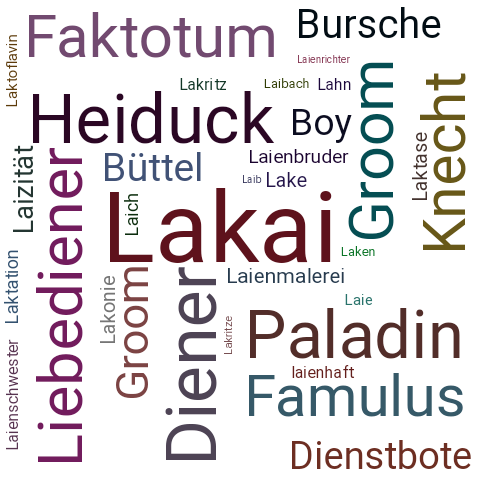 Ein anderes Wort für Lakai - Synonym Lakai