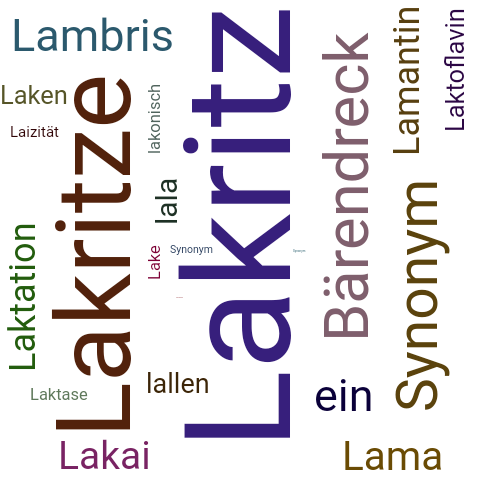 Ein anderes Wort für Lakritz - Synonym Lakritz