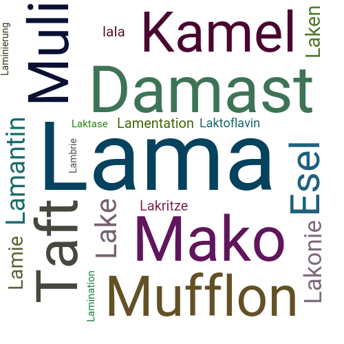 Ein anderes Wort für Lama - Synonym Lama