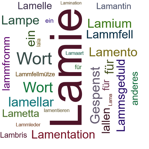 Ein anderes Wort für Lamie - Synonym Lamie