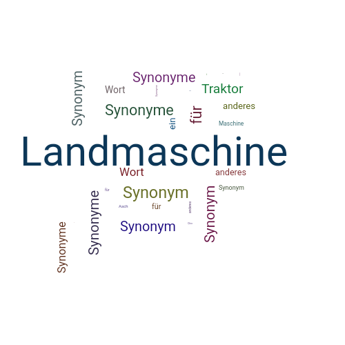 Ein anderes Wort für Landmaschine - Synonym Landmaschine