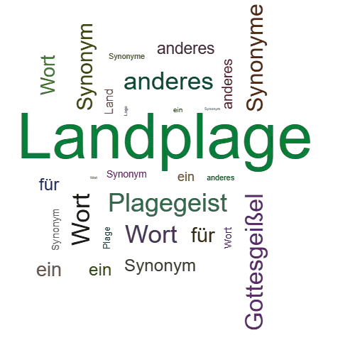 Ein anderes Wort für Landplage - Synonym Landplage