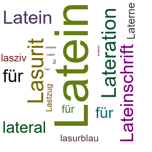Ein anderes Wort für Lateinisch - Synonym Lateinisch