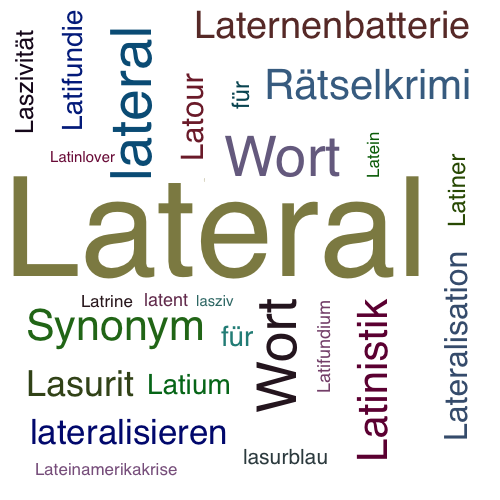 Ein anderes Wort für Lateral - Synonym Lateral