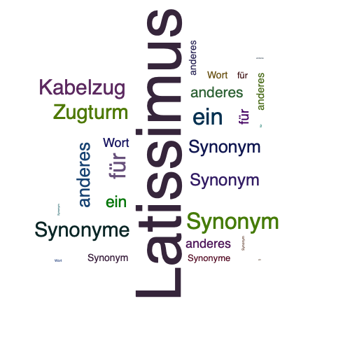 Ein anderes Wort für Latissimus - Synonym Latissimus