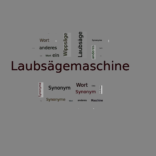 Ein anderes Wort für Laubsägemaschine - Synonym Laubsägemaschine