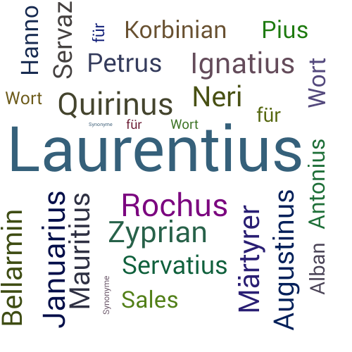 Ein anderes Wort für Laurentius - Synonym Laurentius
