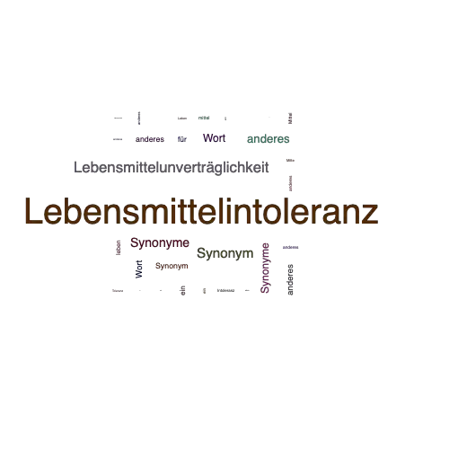 Ein anderes Wort für Lebensmittelintoleranz - Synonym Lebensmittelintoleranz