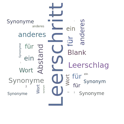 Ein anderes Wort für Leerschritt - Synonym Leerschritt