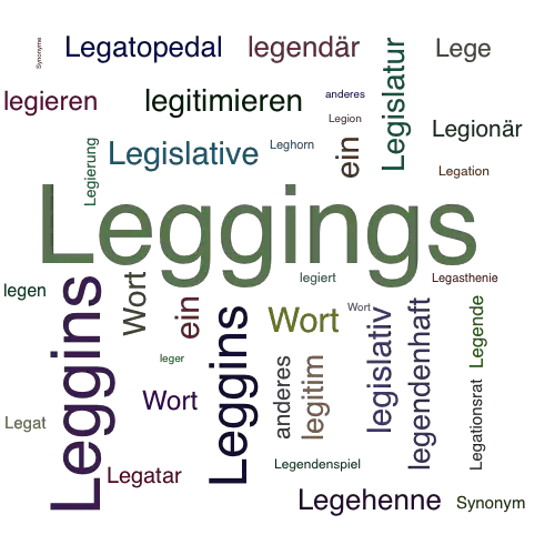 Ein anderes Wort für Leggings - Synonym Leggings