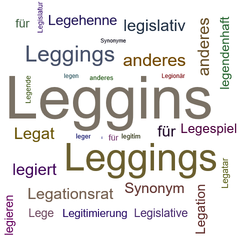 Ein anderes Wort für Leggins - Synonym Leggins