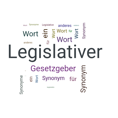 Ein anderes Wort für Legislativer - Synonym Legislativer