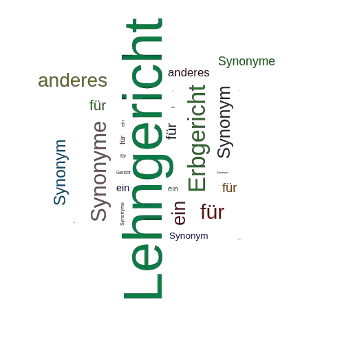 Ein anderes Wort für Lehngericht - Synonym Lehngericht