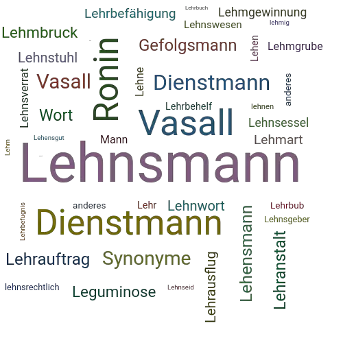 Ein anderes Wort für Lehnsmann - Synonym Lehnsmann