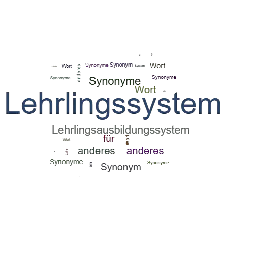 Ein anderes Wort für Lehrlingssystem - Synonym Lehrlingssystem