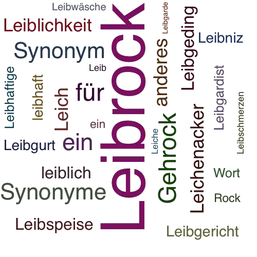 Ein anderes Wort für Leibrock - Synonym Leibrock