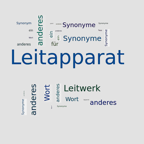 Ein anderes Wort für Leitapparat - Synonym Leitapparat