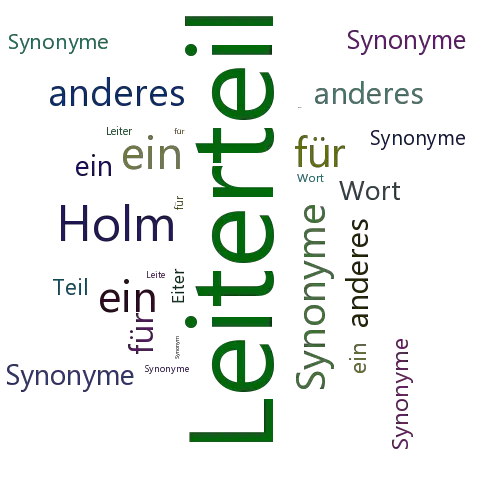 Ein anderes Wort für Leiterteil - Synonym Leiterteil