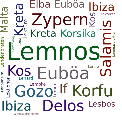 Ein anderes Wort für Lemnos - Synonym Lemnos