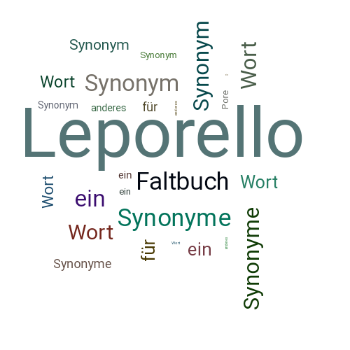 Ein anderes Wort für Leporello - Synonym Leporello