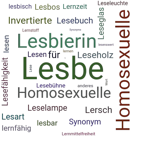 Ein anderes Wort für Lesbe - Synonym Lesbe