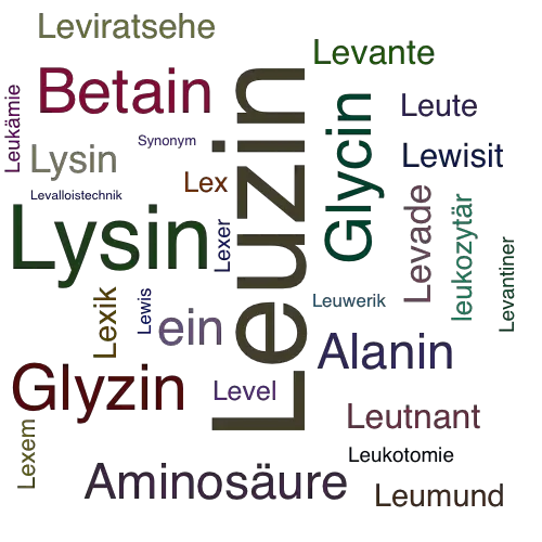 Ein anderes Wort für Leuzin - Synonym Leuzin
