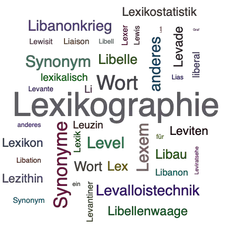 Ein anderes Wort für Lexikografie - Synonym Lexikografie
