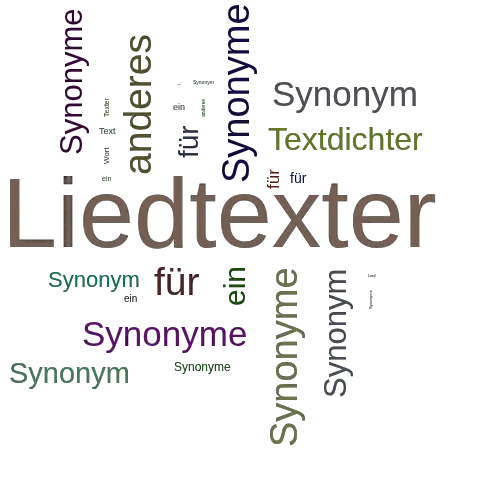 Ein anderes Wort für Liedtexter - Synonym Liedtexter
