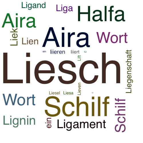 Ein anderes Wort für Liesch - Synonym Liesch