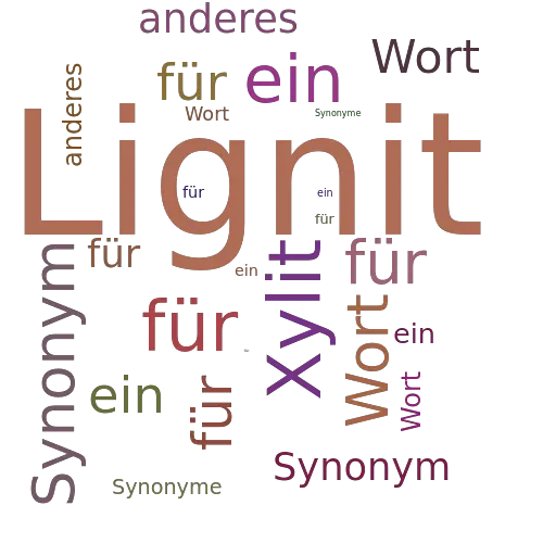 Ein anderes Wort für Lignit - Synonym Lignit