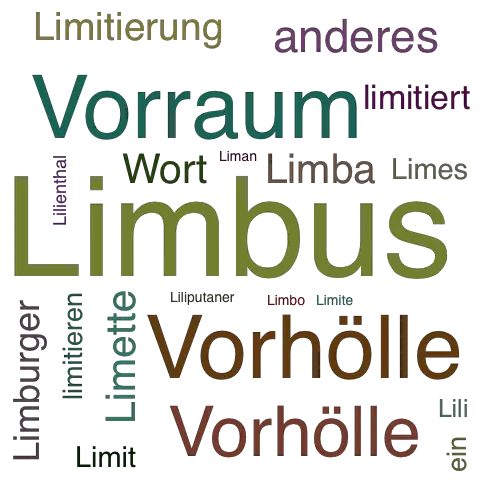 Ein anderes Wort für Limbus - Synonym Limbus