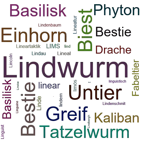 Ein anderes Wort für Lindwurm - Synonym Lindwurm