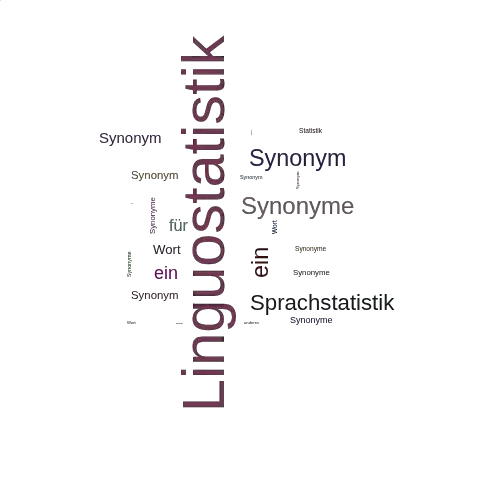 Ein anderes Wort für Linguostatistik - Synonym Linguostatistik