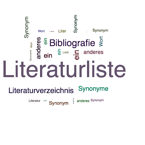 Ein anderes Wort für Literaturliste - Synonym Literaturliste