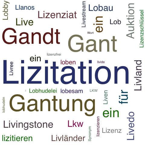Ein anderes Wort für Lizitation - Synonym Lizitation